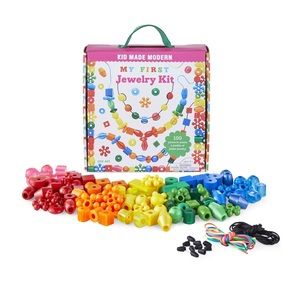 Kid made modern my first jewelry beads making-landing activity kits NWT